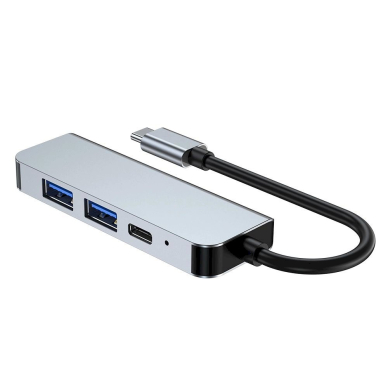 HUB Tech-Protect V2 4in1 USB-C - USB-A 3.0 / USB-A 2.0 / USB-C / HDMI - pilkas 5