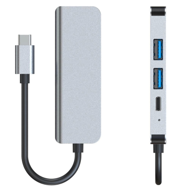 HUB Tech-Protect V2 4in1 USB-C - USB-A 3.0 / USB-A 2.0 / USB-C / HDMI - pilkas 7