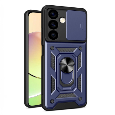 Hybrid Armor Camshield Dėklas Xiaomi POCO C65 / Redmi 13C armored casecamera cover - Mėlynas