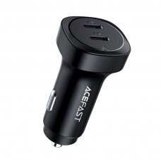 Įkroviklis automobilinis Acefast B2 72W 2xUSB-C juodas