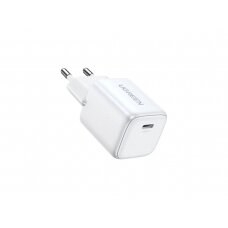 Įkroviklis buitinis Ugreen CD318 Nexode GaN USB-C 20W baltas