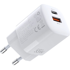 Įkroviklis  Choetech PD5006 USB-C/USB-A 33W baltas