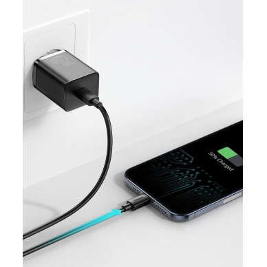 Įkroviklis Baseus Super 20 W USB Type C - Lightning 1 m Baltas (TZCCSUP-B02) 13