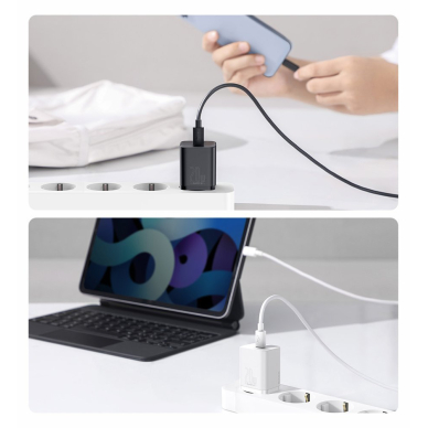 Įkroviklis Baseus Super 20 W USB Type C - Lightning 1 m Baltas (TZCCSUP-B02) 16