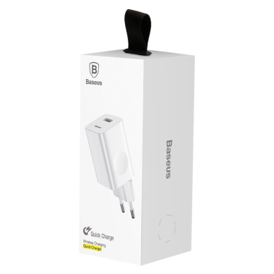 Įkroviklis Baseus USB Quick Charge 3.0 QC 3.0 Baltas (CCALL-BX02) 11