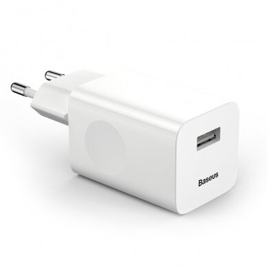 Įkroviklis Baseus USB Quick Charge 3.0 QC 3.0 Baltas (CCALL-BX02)