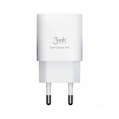 Įkroviklis buitinis 3MK HyperCharger 20W 1xUSB-C + 1xUSB-A PD/QC