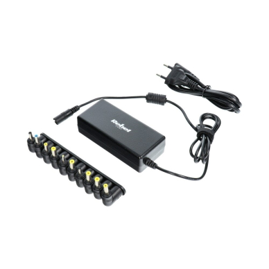 Įkroviklis buitinis universalus REBEL for Notebook/Laptop 45W/18-20V juodas