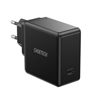 Įkroviklis Choetech USB Type C PD 60W 3A Juodas (Q4004-EU)