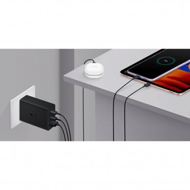 Įkroviklis Samsung 2x USB Type C / USB 65W Juodas (EP-T6530NBEGEU) 5