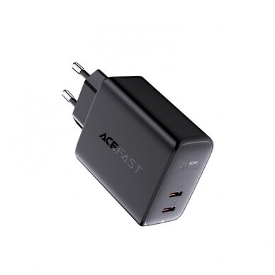 Įkrovimo blokelis Acefast 2x USB Type C 40W, PPS, PD, QC 3.0, AFC, FCP Baltas 1