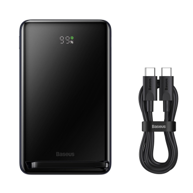 Išorinė baterija Baseus Magnetic Bracket Wireless Fast Charge Power Bank 10000mAh 20W Juoda 22