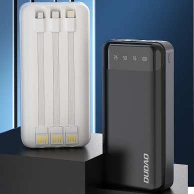 Išorinė Baterija Dudao 20000mAh USB Type C + micro USB + Lightning Balta (Dudao K6Pro+) 1