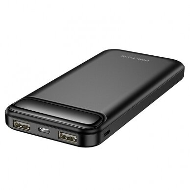 Išorinė baterija Power Bank Borofone BJ14 Type-C microUSB 2*USB (2A) 10000mAh juoda  2