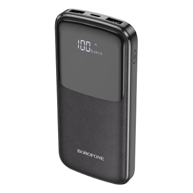 Išorinė baterija Power Bank Borofone BJ17 2xUSB 10000mAh juoda  1