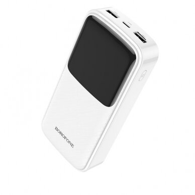 Išorinė baterija Power Bank Borofone BJ17A Type-C microUSB 2*USB (2.1A) 20000mAh juoda