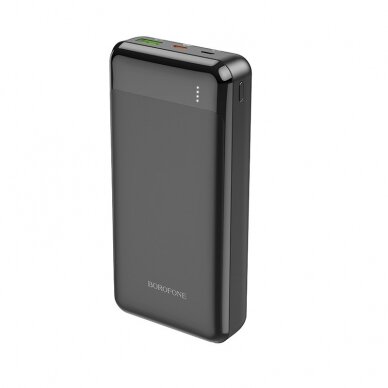 Išorinė baterija Power Bank Borofone BJ19A Type-C PD 20W+Quick Charge 3.0 20000mAh juoda