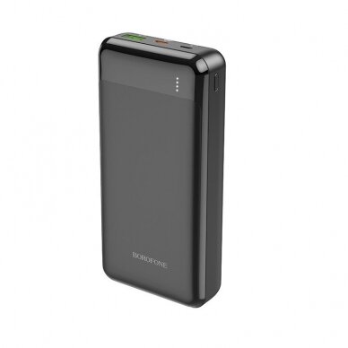 Išorinė baterija Power Bank Borofone BJ19A Type-C PD 20W+Quick Charge 3.0 20000mAh juoda  1