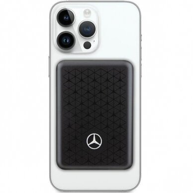 Išorinė Baterija Powerbank Mercedes Stars Pattern MagSafe 15W 5000mAh Juodas KOW06B 1