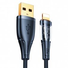 Joyroom fast charging cable with smart switch USB-A - Lightning 2.4A 1.2m Juodas (S-UL012A3)