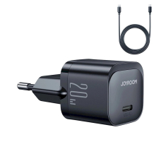 Joyroom JR-TCF02 USB-C PD 20W wall Įkroviklis  + USB-C Kabelis - Juodas