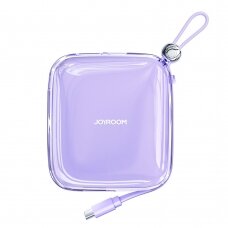 Joyroom powerbank 10000mAh Jelly Series 22.5W with built-in USB C cable Violetinis (JR-L002)