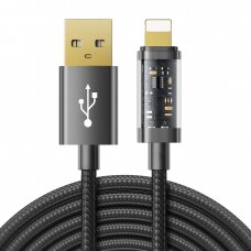 Joyroom USB cable - Lightning for charging / data transmission 2,4A 20W 2m Juodas (S-UL012A20)