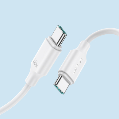 Joyroom cable USB-C - USB-C 480Mb / s 60W 1m white (S-CC060A9) 3