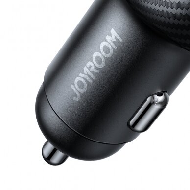 Joyroom JR-CCD03 3.4A car charger with 3x USB-A display - Juodas 6