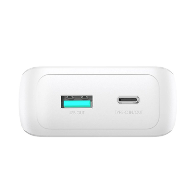 Joyroom JR-PBC07 20000mAh 30W mini power bankUSB-C Lightning Kabeliss - baltas 4