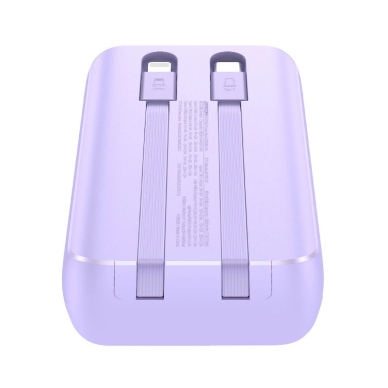 Joyroom JR-PBC07 20000mAh 30W mini power bankUSB-C Lightning Kabeliss - violetinis 5