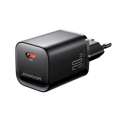 Joyroom JR-TCF07EU Speed ​​Series 30W USB-C PD/QC/AFC/FCP wall Įkroviklis  - Juodas