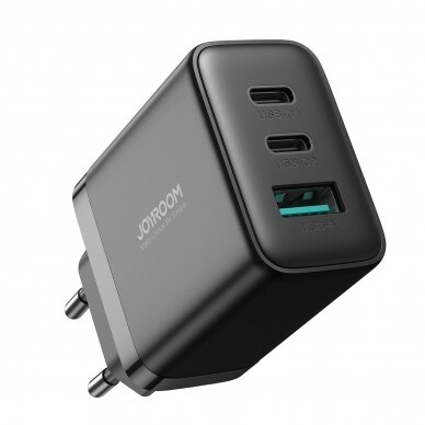 Joyroom JR-TCF10 fast charger 2x USB-C USB-A 32W - black