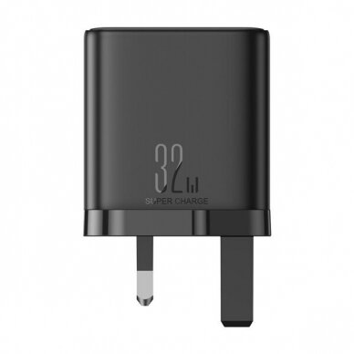 Joyroom JR-TCF10 fast charger 2x USB-C USB-A 32W (UK plug) - black 2