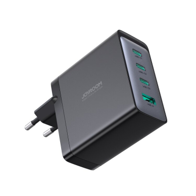 Joyroom JR-TCG04EU 100W GaN charger 3x USB-C USB-A + USB-C / USB-C cable 100W - black 1