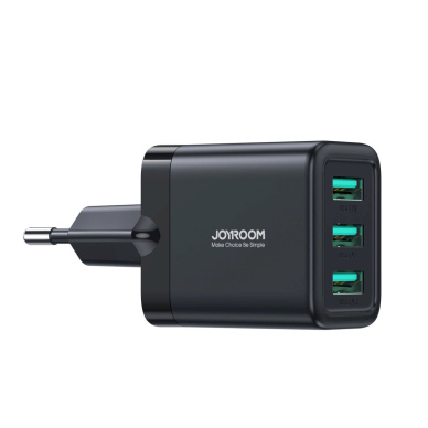 Joyroom JR-TCN02 3xUSB-A 17W 3.4A mains Įkroviklis  - Juodas