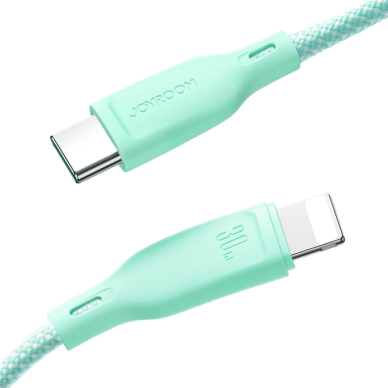 Joyroom Multi-Color Series SA34-AC6 USB-A / USB-C Cable 100W Fast Transfer 1m - White 2