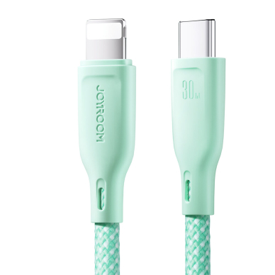 Joyroom Multi-Color Series SA34-AL3 USB-A / Lightning 3A cable 1m - green 8