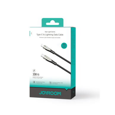 Joyroom Pioneer Series SA31-CL3 USB-C / Lightning 30W 1.2m cable - Juodas 4