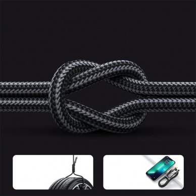 Joyroom S-CL020A12 Type-C to Lightning 20W Data Cable 1.2m- Juodas 3