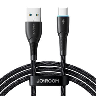 Joyroom Starry Series SA32-AC3 3A USB-A / USB-C Kabelis 1m - Juodas