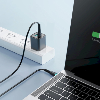 Joyroom Starry Series SA32-CC3 USB-C / USB-C Kabelis 60W 1m - Juodas 6