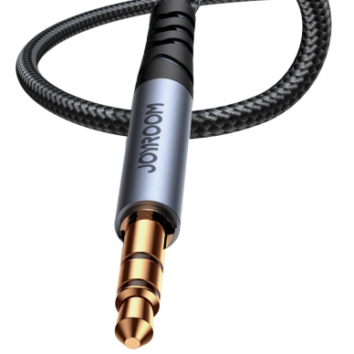 Joyroom stereo audio Kabelis AUX 3.5 mm mini jack 1.2m Juodas (SY-A08) 2