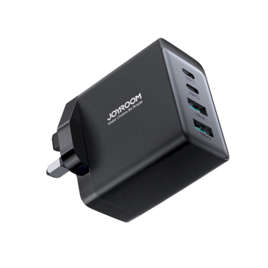 Joyroom TCG02 PD USB-C USB-A 67W GaN wall Įkroviklis  (UK) + USB-C Kabelis - Juodas 1