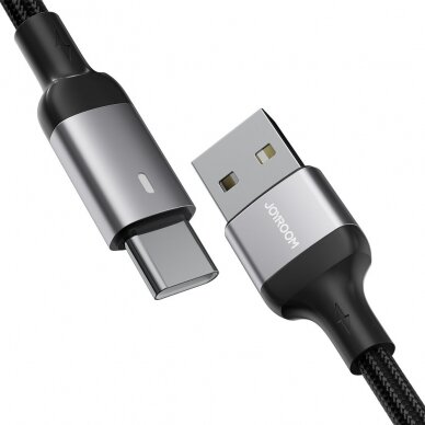 Joyroom USB cable - USB C 3A for fast charging and data transfer A10 Series 1.2 m black (S-UC027A10) 2