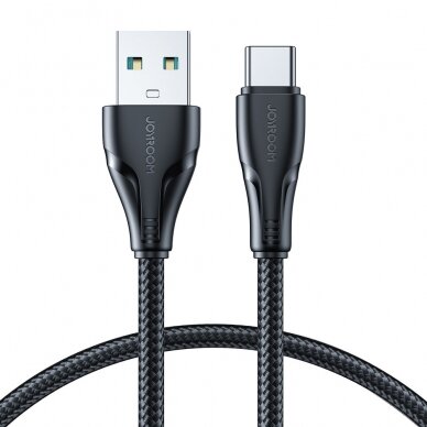 Joyroom USB - USB C 3A cable Surpass Series for fast charging and data transfer 1.2 m Juodas (S-UC027A11)