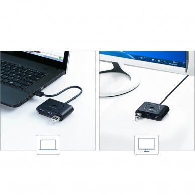 Jungčių Daugintuvas Ugreen CR113 USB 3.0 Hub 1m Baltas 11