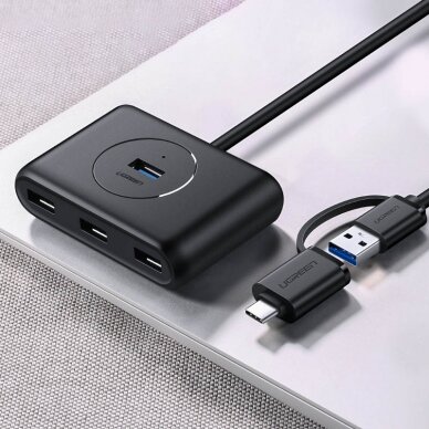 Jungčių Daugintuvas Ugreen CR113 USB 3.0 Hub 1m Baltas 23