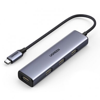 Jungčių Daugintuvas Ugreen USB Type C - 4x USB 3.2 Gen 1 Hub Sidabrinis (CM473 20841) UGLX912