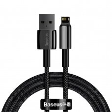 Kabelis Baseus Tungsten USB - Lightning 2,4 A 1 m Juodas (CALWJ-01)